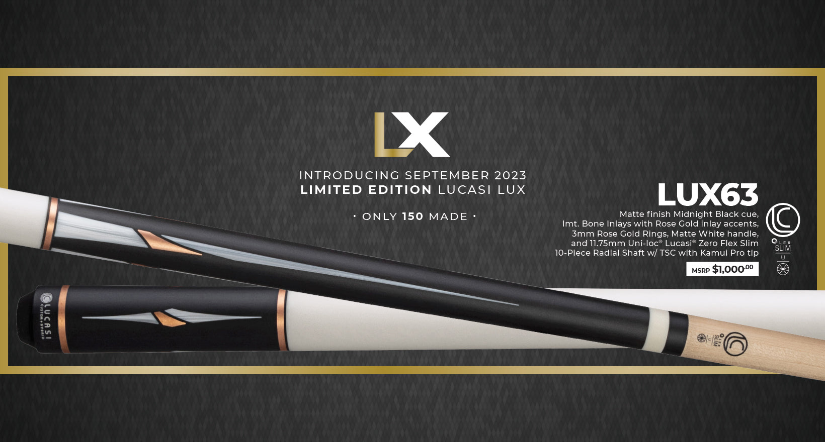Lucasi Lux® LUX63 Pool Cue