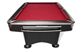 Brunswick Billiards Gold Crown VI 9' Slate Pool Table in Matte Black w/ Pockets