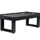 American Heritage  Billiards Lanai 8' Outdoor Slate Pool Table In Obsidian Black