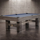 Nixon Kemp 8' Slate Pool Table in Grayson Grey Finish w/ Dining Top Option