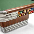 Brunswick Billiards Centennial 8' Slate Pool Table in Rosewood Chrome w/ Pockets