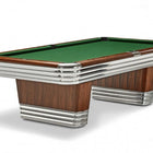 Brunswick Billiards Centennial 9' Slate Pool Table in Rosewood Chrome w/ Gully Return