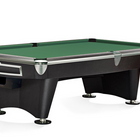 Brunswick Billiards Gold Crown VI 9' Slate Pool Table in Matte Black w/ Gully Return