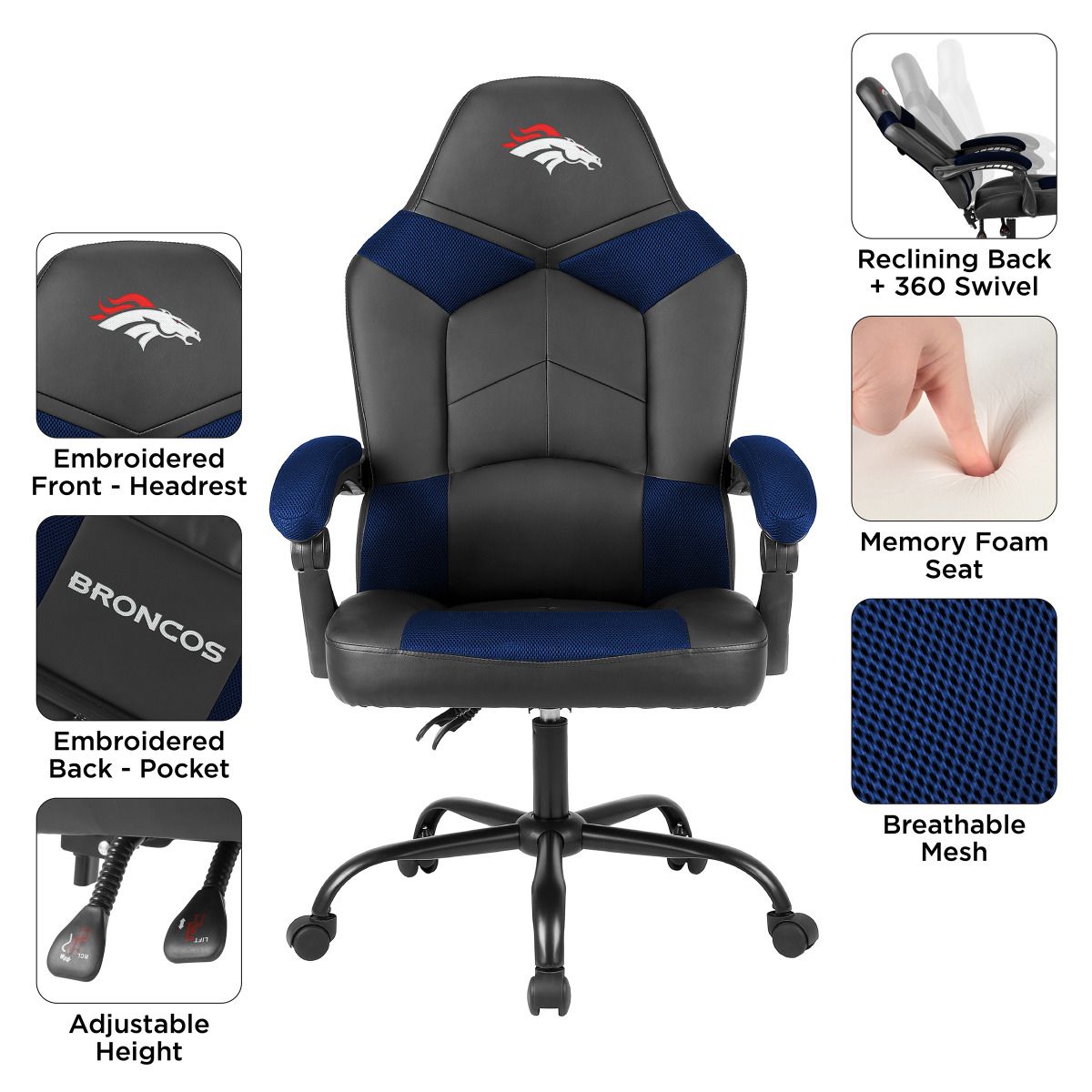 Imperial Denver Broncos Oversized Office Chair
