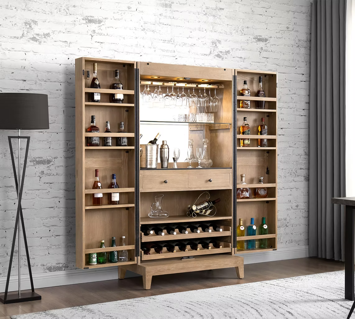 Imperial Westbrook Bar Cabinet in Sandstone