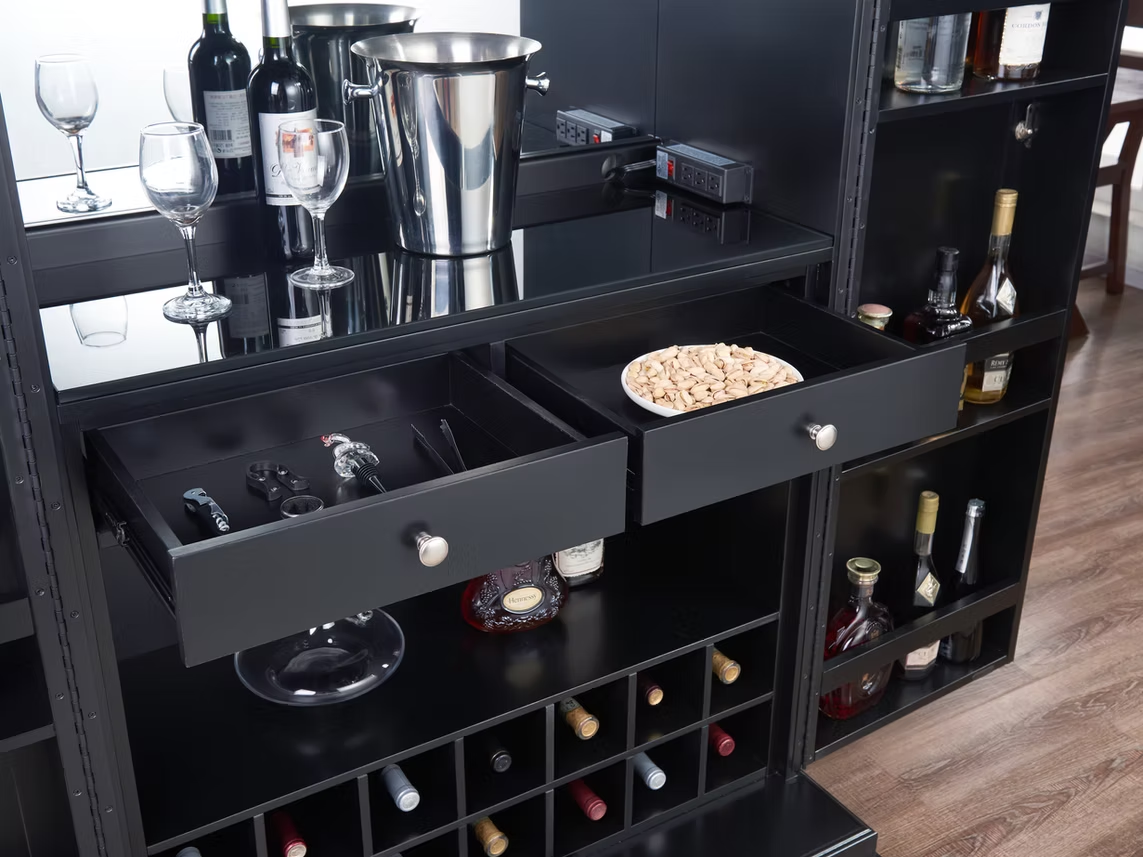 Imperial Ashton Bar Cabinet in Black