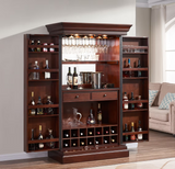 Imperial Ashton Bar Cabinet in Nut Brown