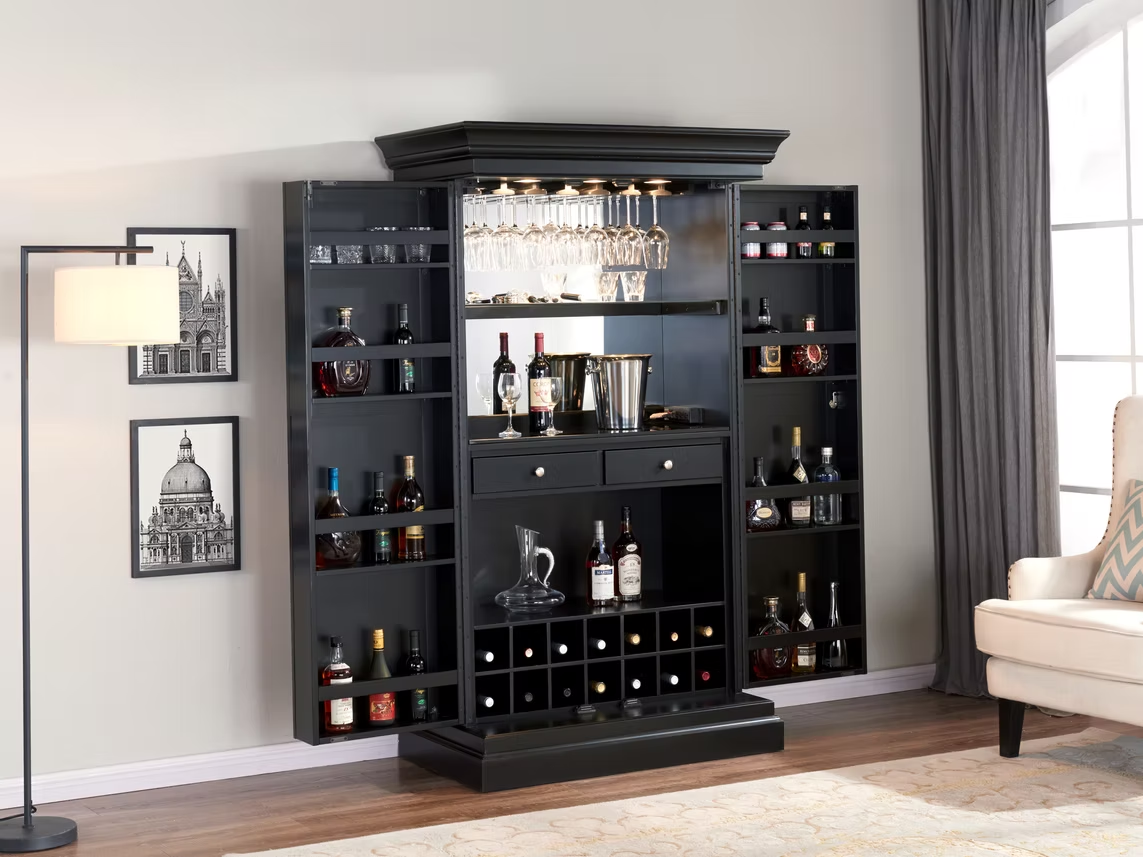 Imperial Ashton Bar Cabinet in Black