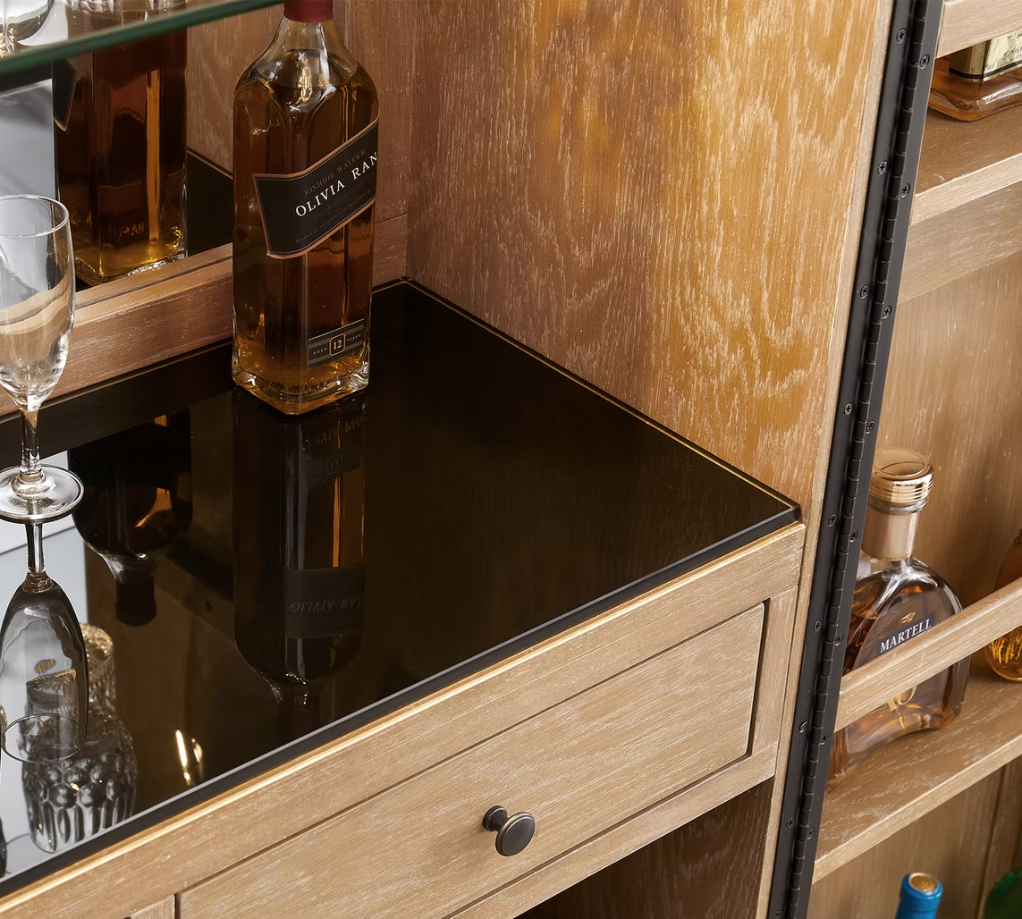 Imperial Westbrook Bar Cabinet in Sandstone