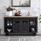 Imperial Blackened Oak Bar Cart