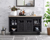 Imperial Blackened Oak Bar Cart