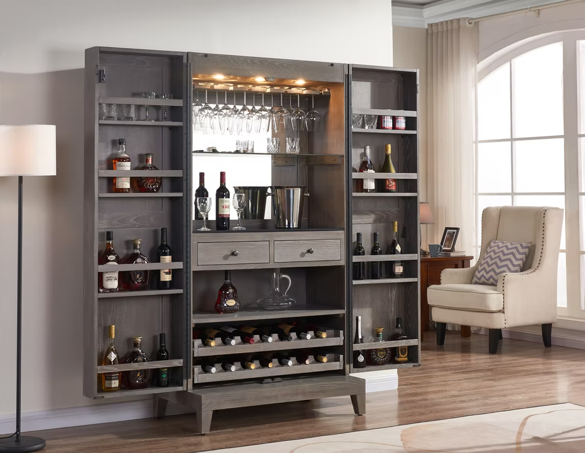 Imperial Westbrook Bar Cabinet in Glacier
