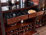 Imperial Ashton Bar Cabinet in Nut Brown