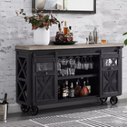 Imperial Blackened Oak Bar Cart