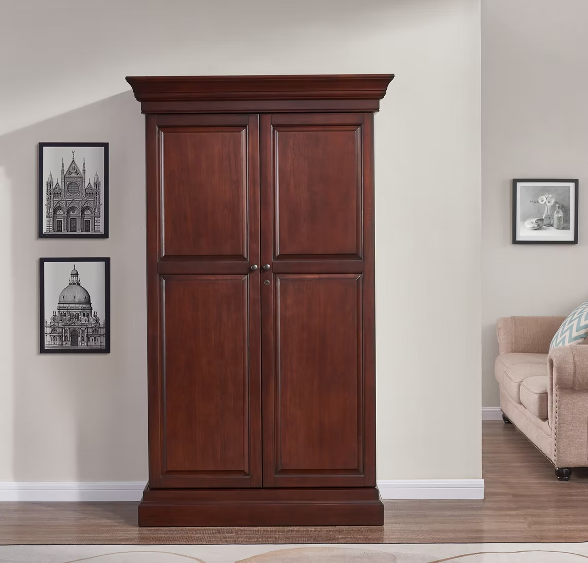 Imperial Ashton Bar Cabinet in Nut Brown