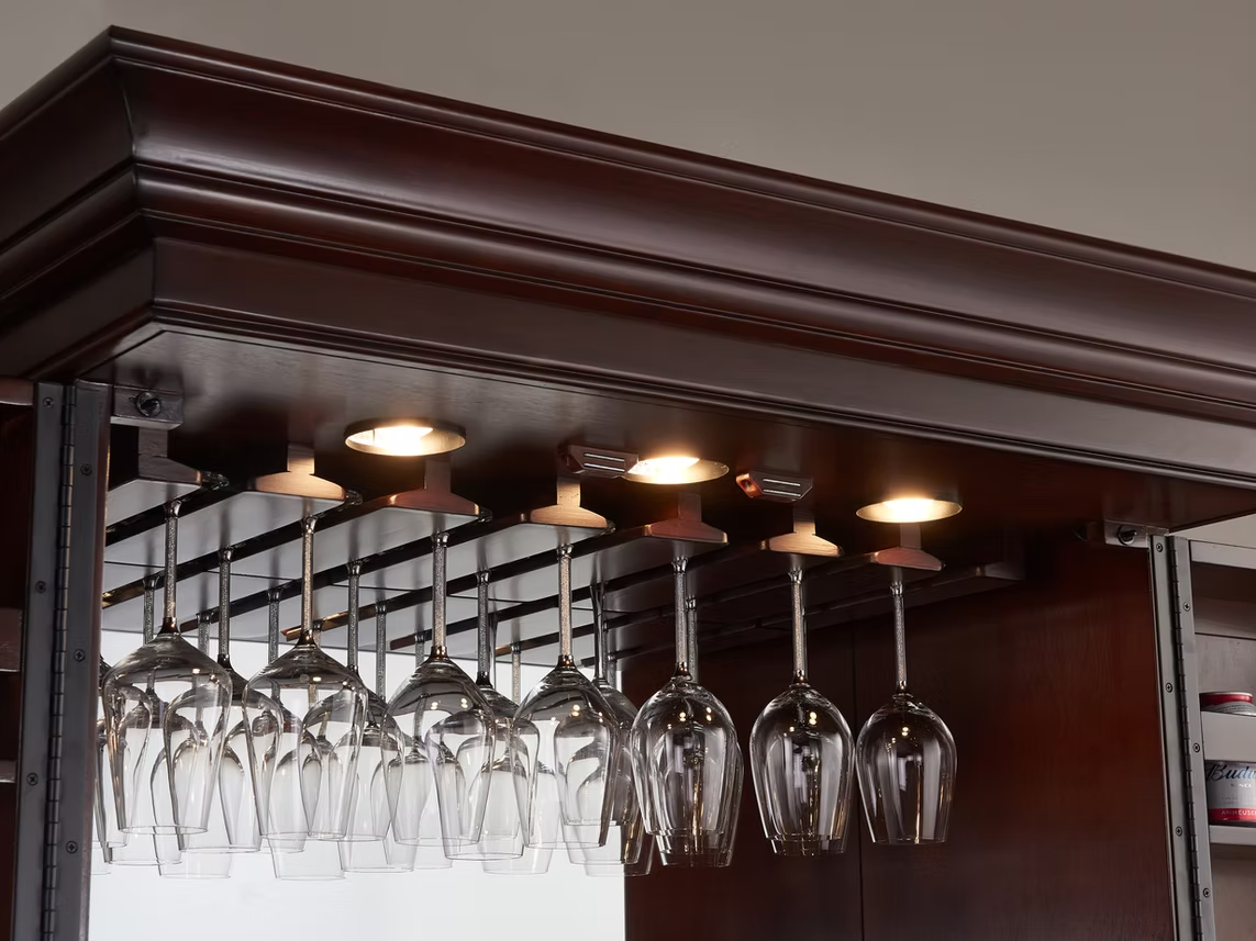 Imperial Ashton Bar Cabinet in Nut Brown