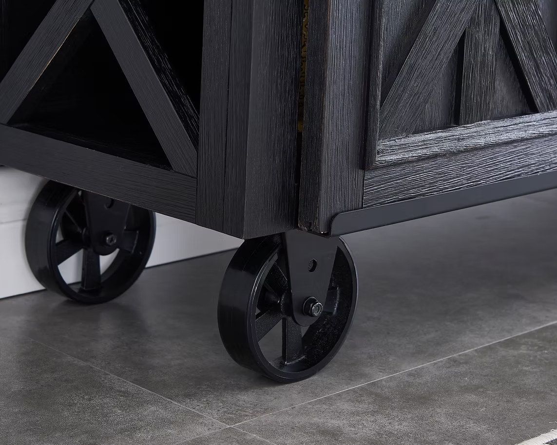 Imperial Blackened Oak Bar Cart