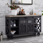 Imperial Blackened Oak Bar Cart