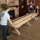 Freetime Fun The Rockford 2-Piece 12′ Upstairs/Downstairs Shuffleboard Table in Rustick Oak