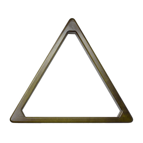Imperial Bull Nose Wood Triangle, Cappuccino: solid wood with bull nose design and hollow center.