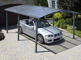 Penguin Gazebo ACAY Carport/Open Air Gazebo with Gutter /Gray (11′ 11″ x 16′ 6″)