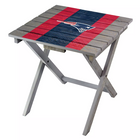 Imperial New England Patriots Folding Adirondack Table with team logo and bold stripes.