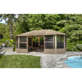 Gazebo Penguin Florence Solarium 12′ x 18′ with Metal roof /Sand