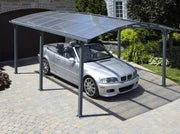 Penguin Gazebo ACAY Carport/Open Air Gazebo with Gutter /White (11′ 11″ x 16′ 6″)