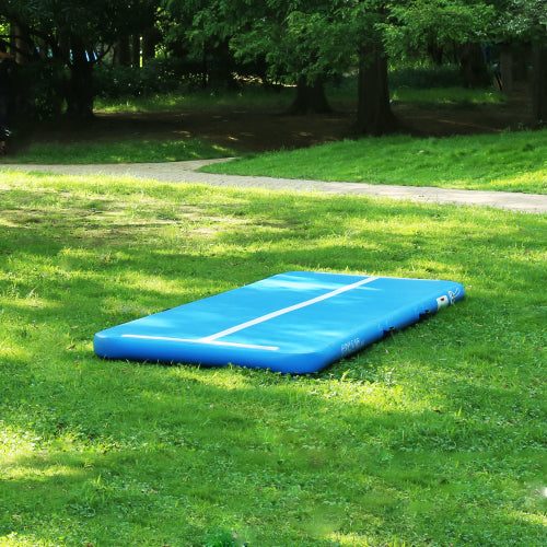 B2B 16' Inflatable Gymnastics 4" Blue Track Tumbling Mat