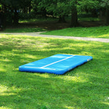 B2B 16' Inflatable Gymnastics 4" Blue Track Tumbling Mat