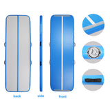 B2B 16' Inflatable Gymnastics 4" Blue Track Tumbling Mat