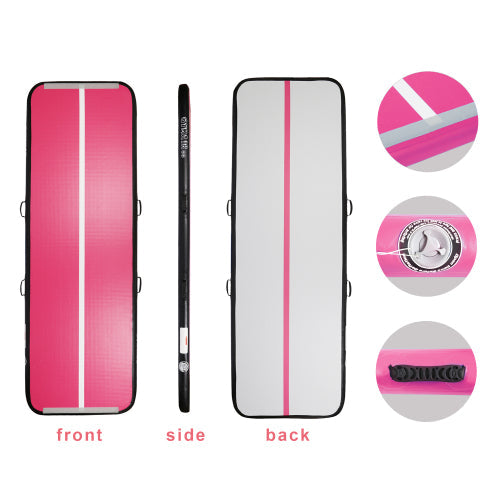 B2B 13' Inflatable Gymnastics 4" Pink Track Tumbling Mat