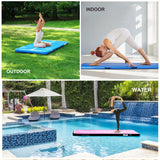 B2B 20' Inflatable Gymnastics 4" Blue Track Tumbling Mat