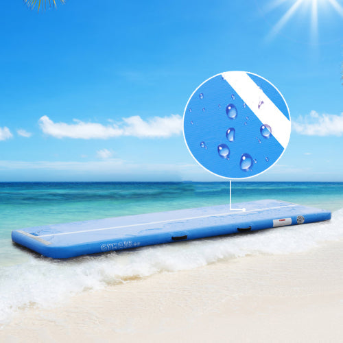 B2B 13' Inflatable Gymnastics 4" Blue Track Tumbling Mat