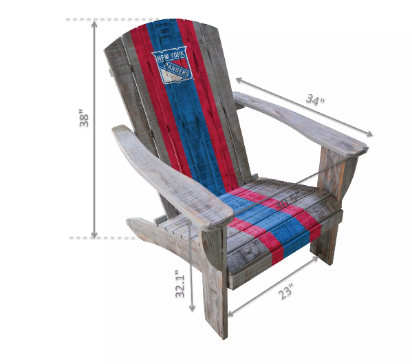 Imperial New York Rangers Wood Adirondack Chair
