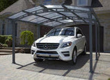 Penguin Gazebo ACAY Carport/Open Air Gazebo with Gutter /Gray (11′ 11″ x 16′ 6″)