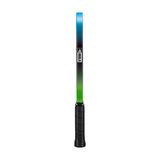 Gradient blue to green light saber toy with a visible brand logo on a white background