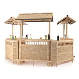 The RAM Game Room 60" Bamboo Tiki Bar adds tropical flair to your outdoor lounge and cocktails.