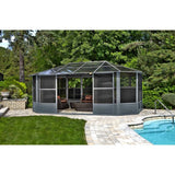 Gazebo Penguin Florence Solarium 12' x 18' Gray