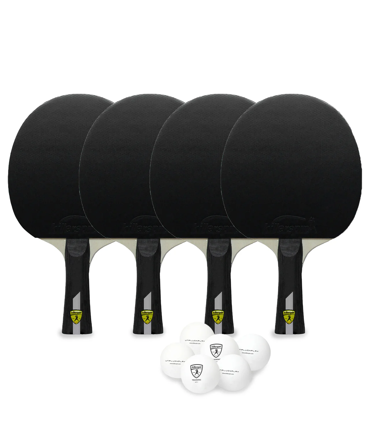 Killerspin 4X Impact - Set of 4 paddles and 6 balls