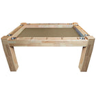 Game Theory Origins Game Table in Japandi-Zen with cup holders and recessed play area.