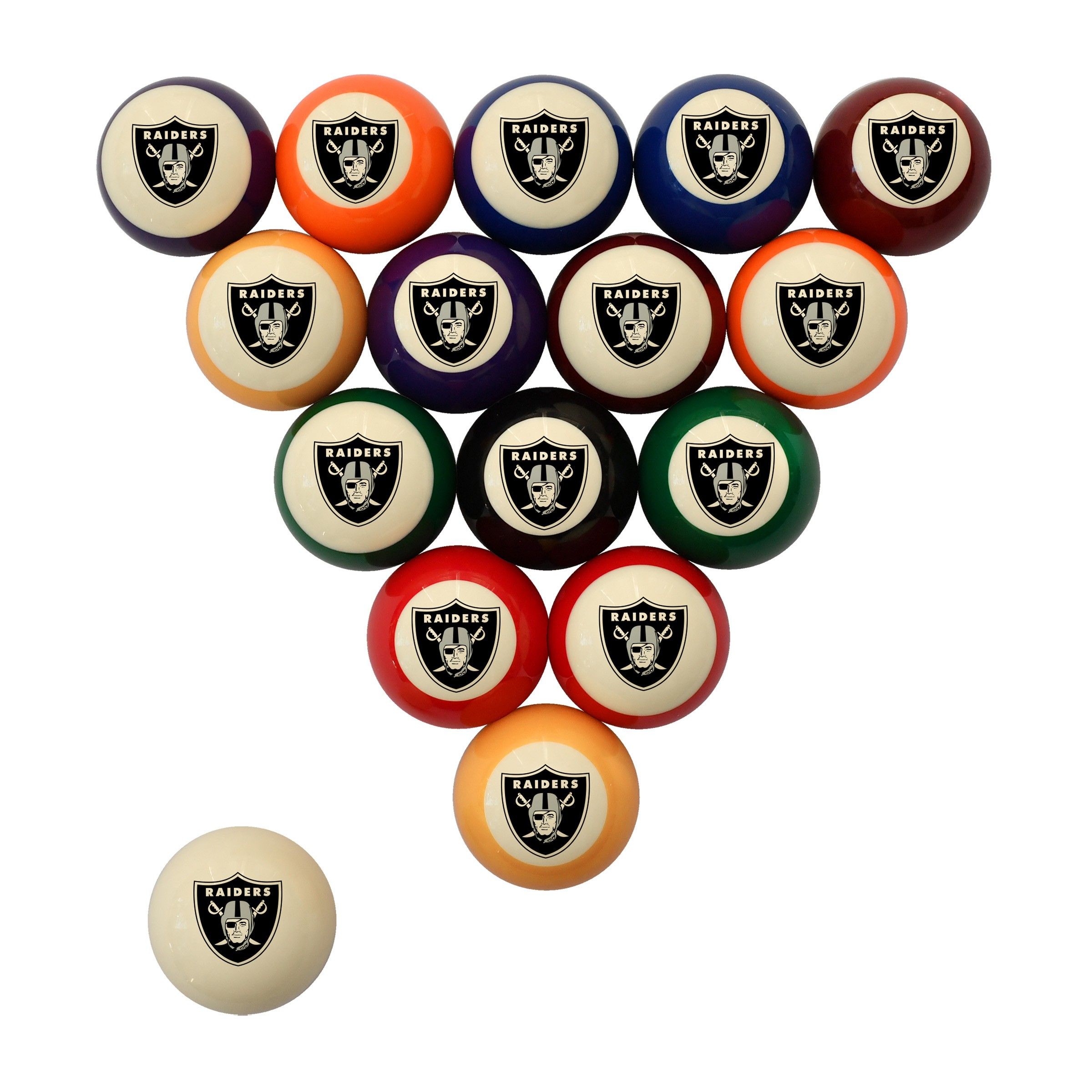 Imperial Las Vegas Raiders Retro Billiard Ball Set