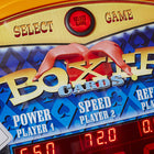 Close-up of Kalkomat Boxer Dynamic Boxing Game display showing multiple player mode options.