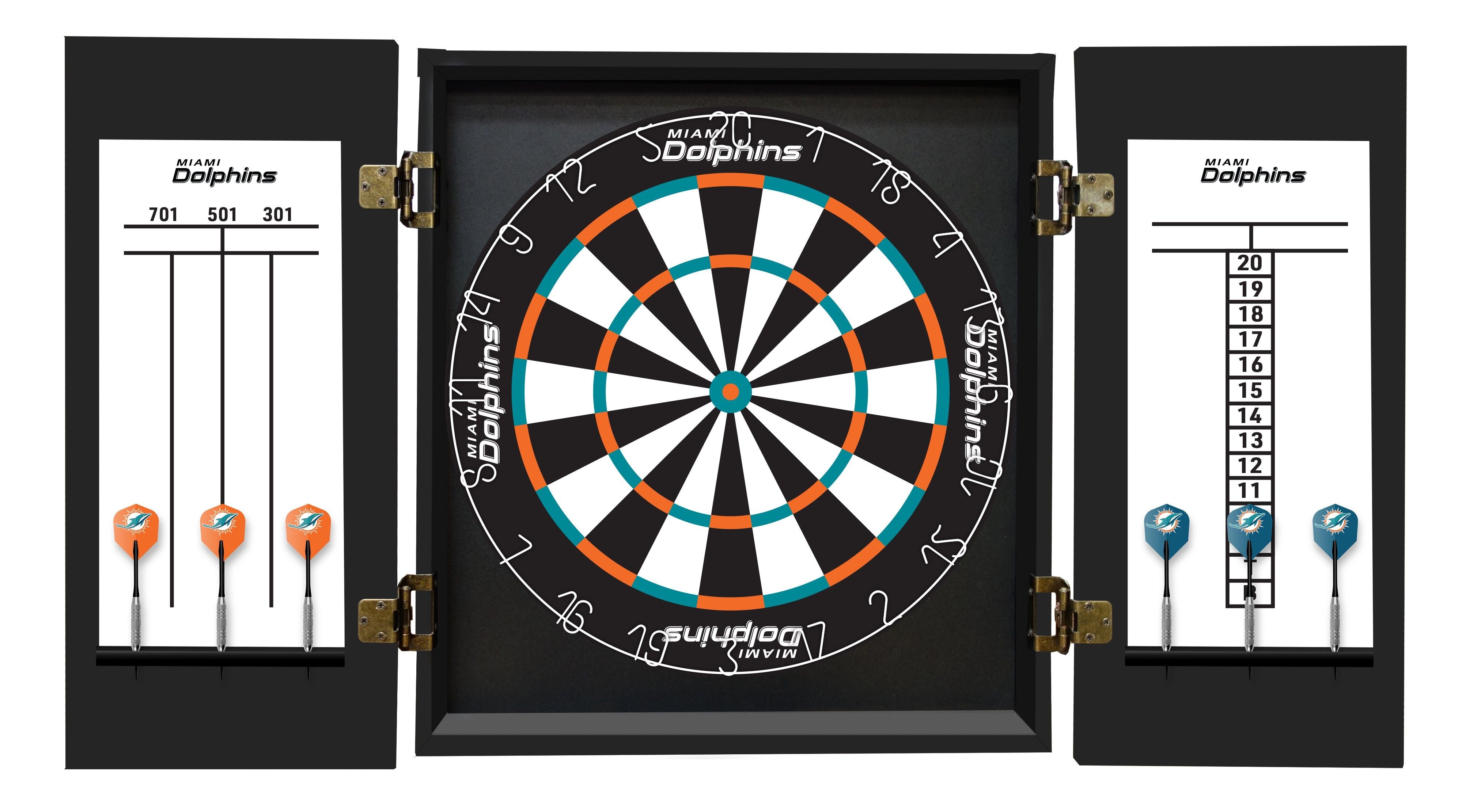 Imperial Miami Dolphins Fan's Choice Dartboard Set