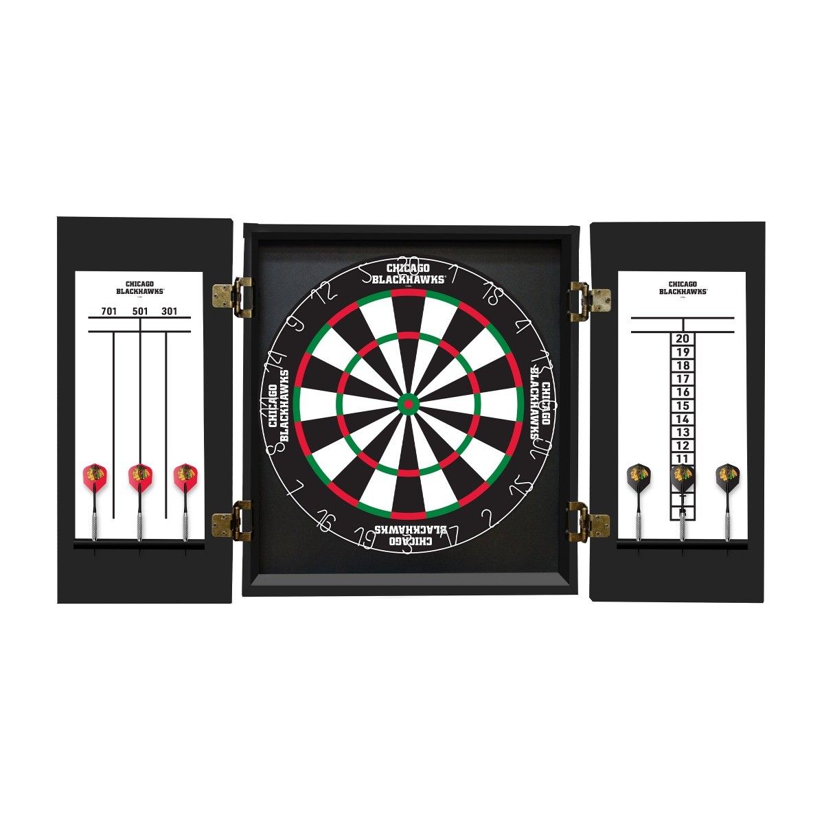 Imperial Chicago Blackhawks Fan's Choice Dartboard Set
