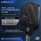 Paddle ratings for the next-generation technology on the Hyperion CFS 16mm Pickleball Paddle 