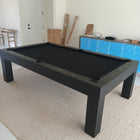 American Heritage Billiards Alta 8' Pool Table in Black Ash with Black Felt