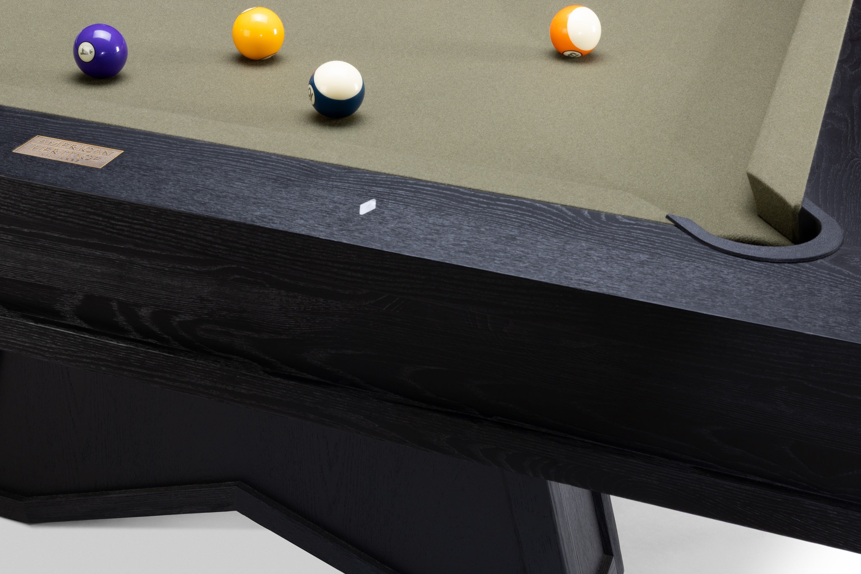 American Heritage Billiards Ann Arbor 8' Pool Table in Black Ash