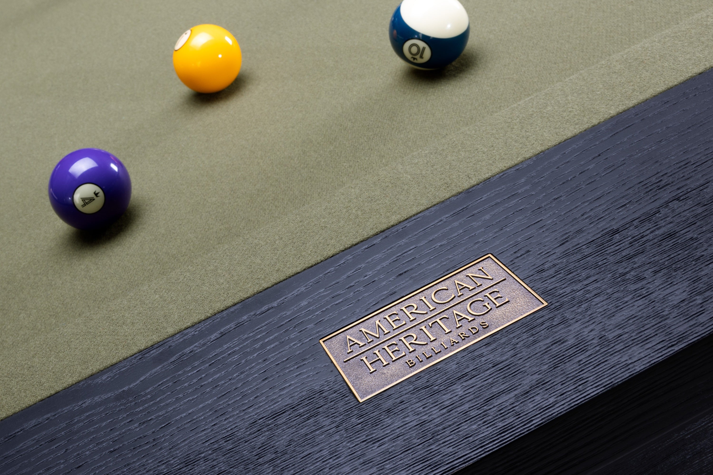 American Heritage Billiards Ann Arbor 8' Pool Table in Black Ash