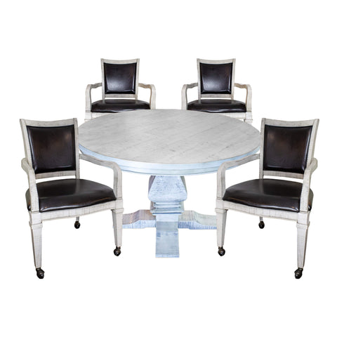 Hathaway Montecito 48"  Dining and Poker Table Set with Chairs
